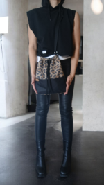 Τσάντα πουγκί "Leo Black" - Image 3