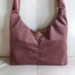 Τσάντα ώμου κοτλέ "Boho Velvet" - Image 2