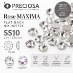 PRECIOSΑ Rose MAXIMA ss10 & ss12 Flat Back – Στρας 72 τμχ - Image 2