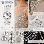 PRECIOSA® Rose MAXIMA Flat Back Crystal SS30 & SS34 – No Hotfix - Image 2