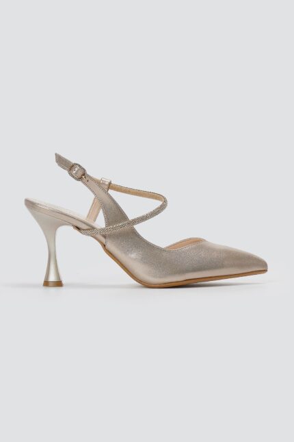 Γυναικεία slingback TFP Γόβες Slingback – 610 – Περλέ μπεζ The Fashion Project
