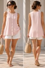 Sewing Box | Slouchy Tunic Top σε Blush Pink