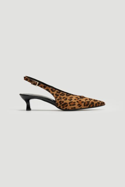 Γυναικεία slingback TFP Γόβες μυτερές Slingback – 361 – Leopard The Fashion Project