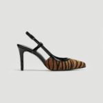 Γυναικεία slingback TFP Γόβες μυτερές slingback – 81361 (pony-animal print) – Zebra The Fashion Project
