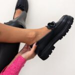 Γυναικεία loafers RAGAZZA Δερμάτινα chunky loafers – 0186 (ματ δέρμα) – Μαύρο The Fashion Project