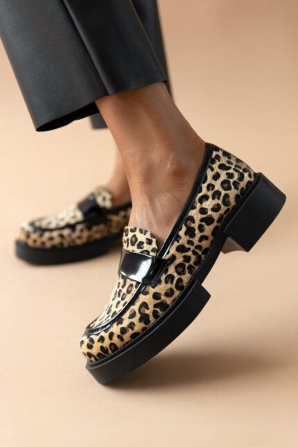 Γυναικεία loafers Estil Chunky loafers – 420 (leopard) – Leopard The Fashion Project